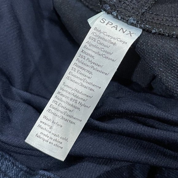 SPANX Mama Ankle Jean-ish Leggings Large Maternity Pant Blue Twilight Full Panel - Picture 5 of 11